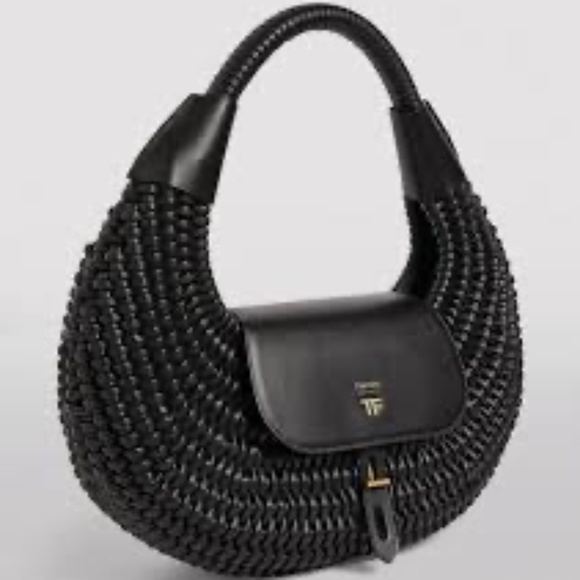 #21 Tom Ford Woven T Twist Large Hobo Bag - Picture 1 of 3